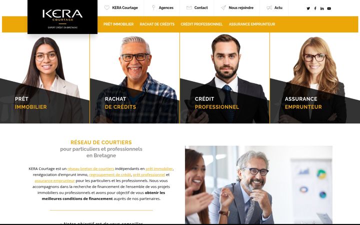 Screenshot of keracourtage.fr