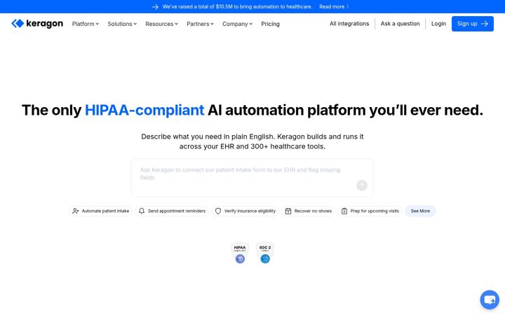Screenshot of keragon.com