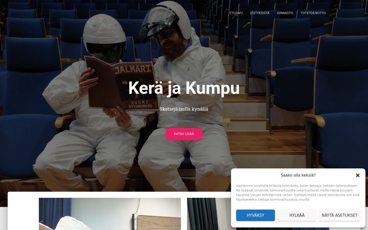Screenshot of kerajakumpu.fi