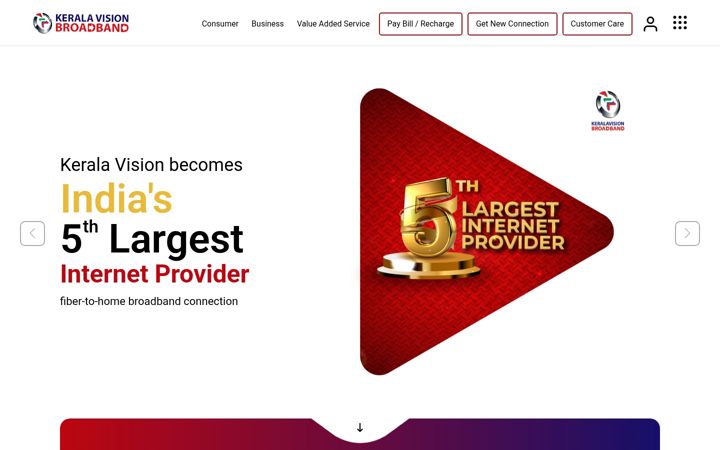 Screenshot di keralavisionisp.com