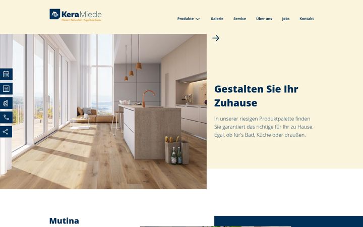 Screenshot of keramiede.de