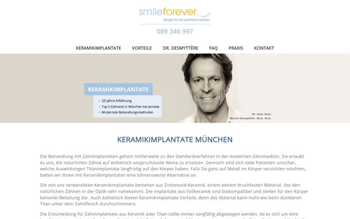 Screenshot of keramik-implantate.de
