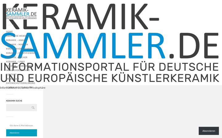 Screenshot of keramik-sammler.de
