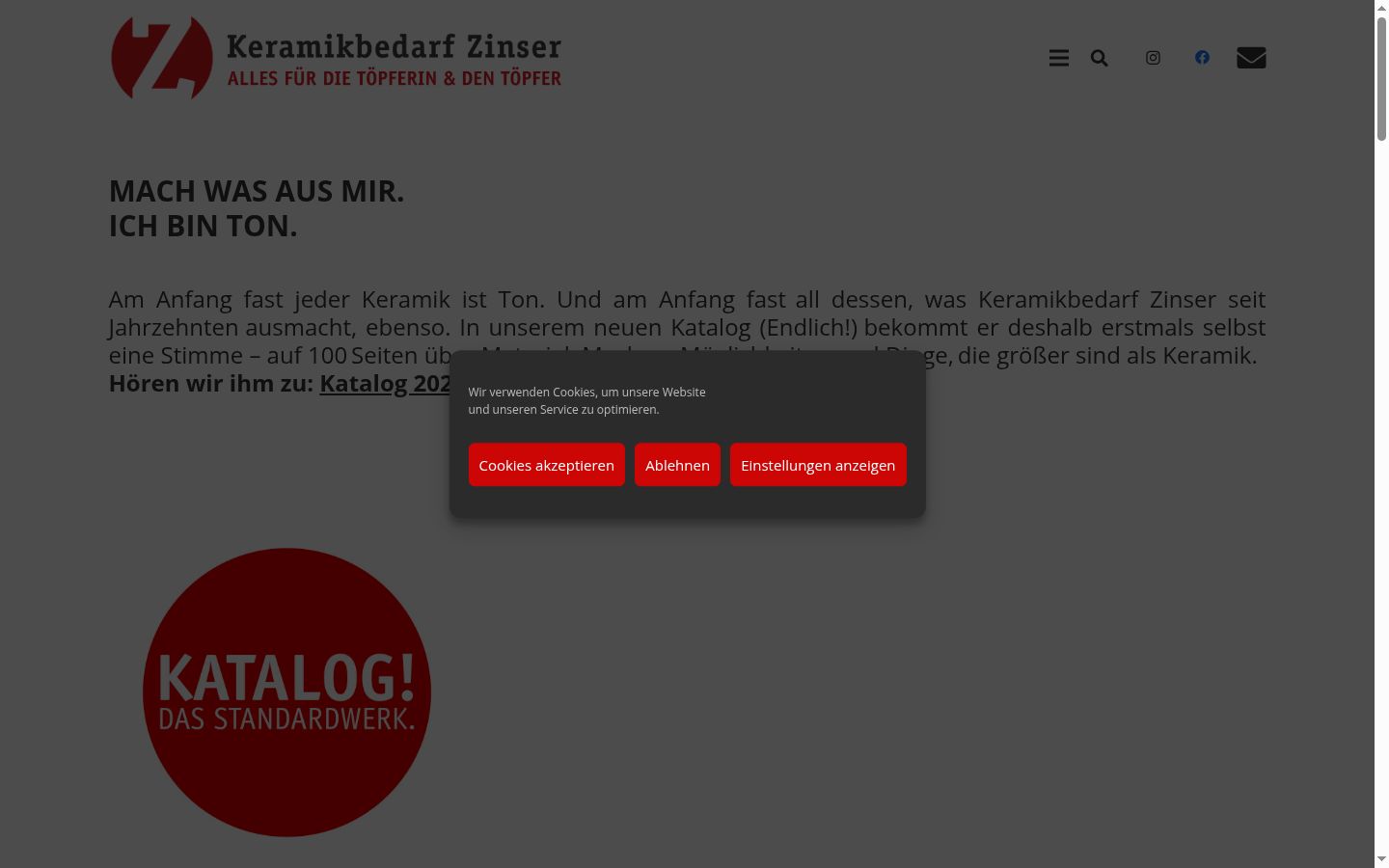 Screenshot tal-banner tal-kunsens muri qabel kwalunkwe interazzjoni