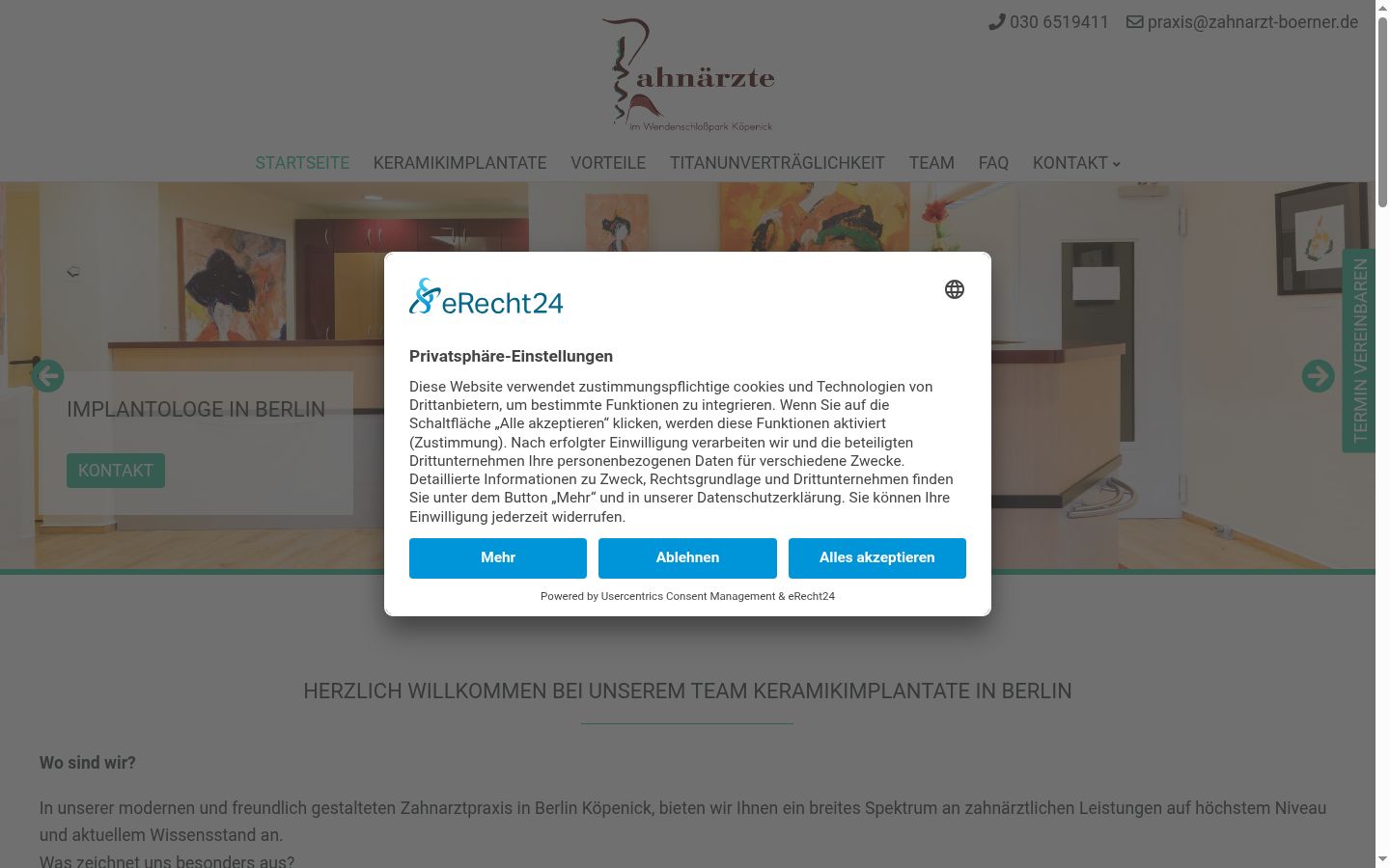 Ekrānuzņēmums ar piekrišanas baneri, kas tika rādīts pirms jebkādas mijiedarbības