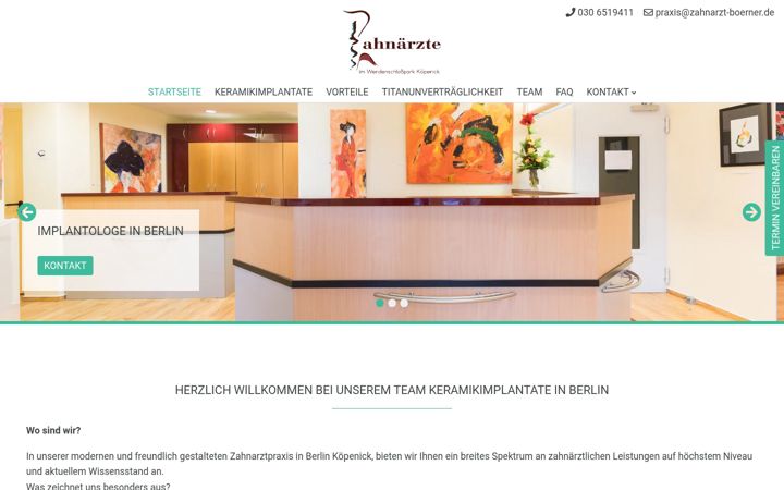 Screenshot of keramikimplantate-berlin.com