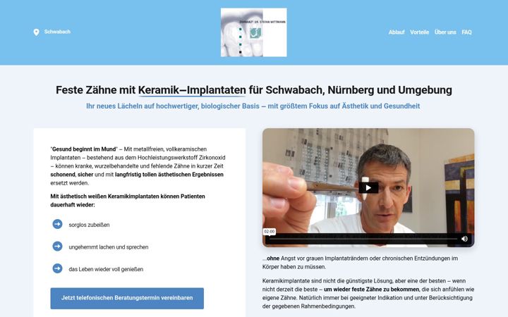 Screenshot of keramikimplantate-schwabach.de