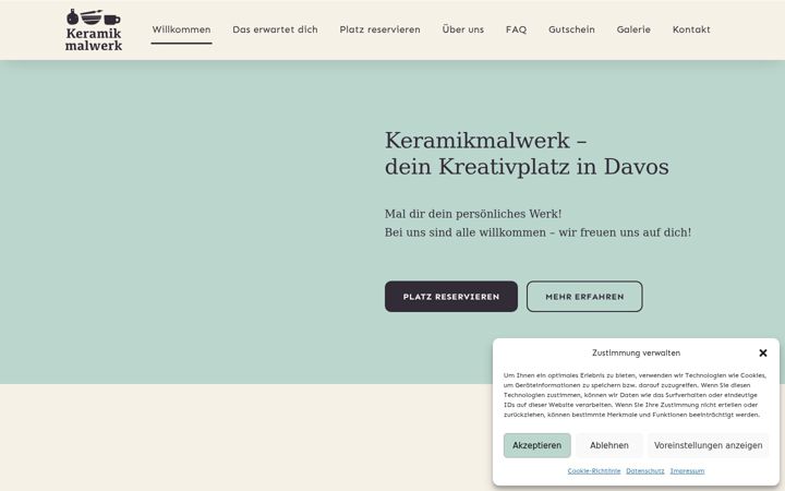 Screenshot of keramikmalwerk.ch