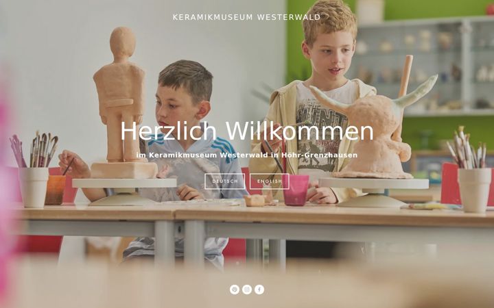Screenshot of keramikmuseum.de