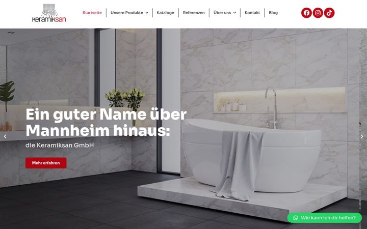 Screenshot of keramiksan.de