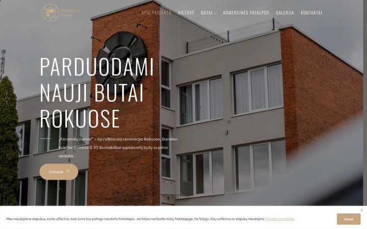 Screenshot of keramikunamai.lt