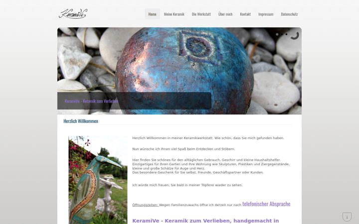 Screenshot of keramive.de