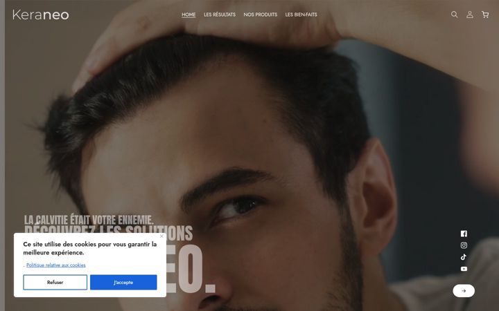 Screenshot of keraneo.com