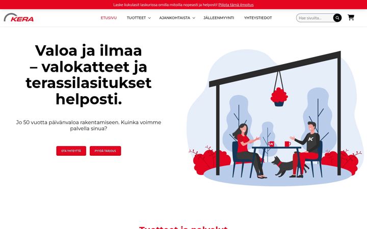 Screenshot of keraplast.fi