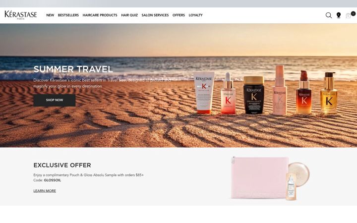 Screenshot of kerastase-usa.com