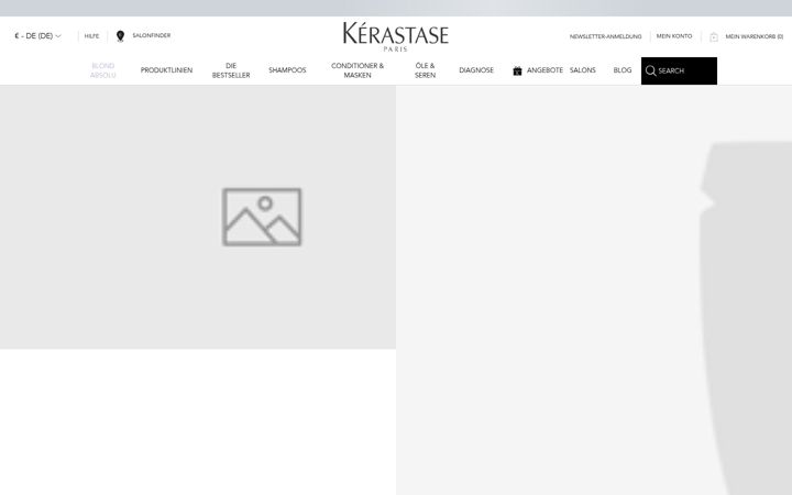 Screenshot of kerastase.de