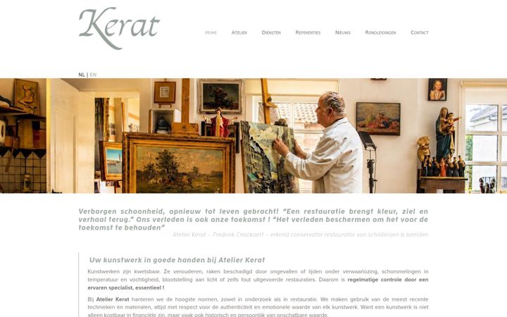 Screenshot of kerat.be