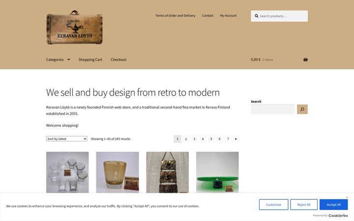 Screenshot of keravanloyto.com