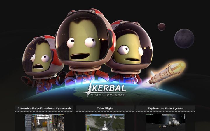 Screenshot του kerbalspaceprogram.com