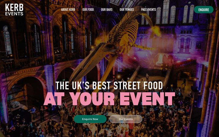 Screenshot of kerbevents.com