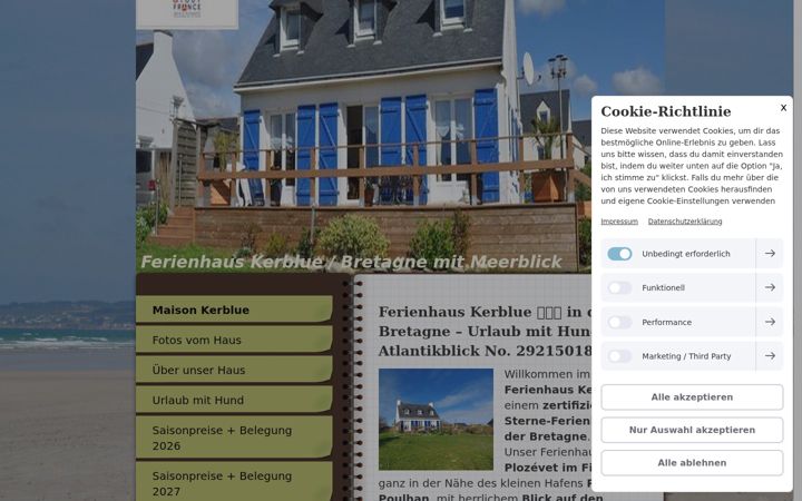Screenshot of kerblue.de