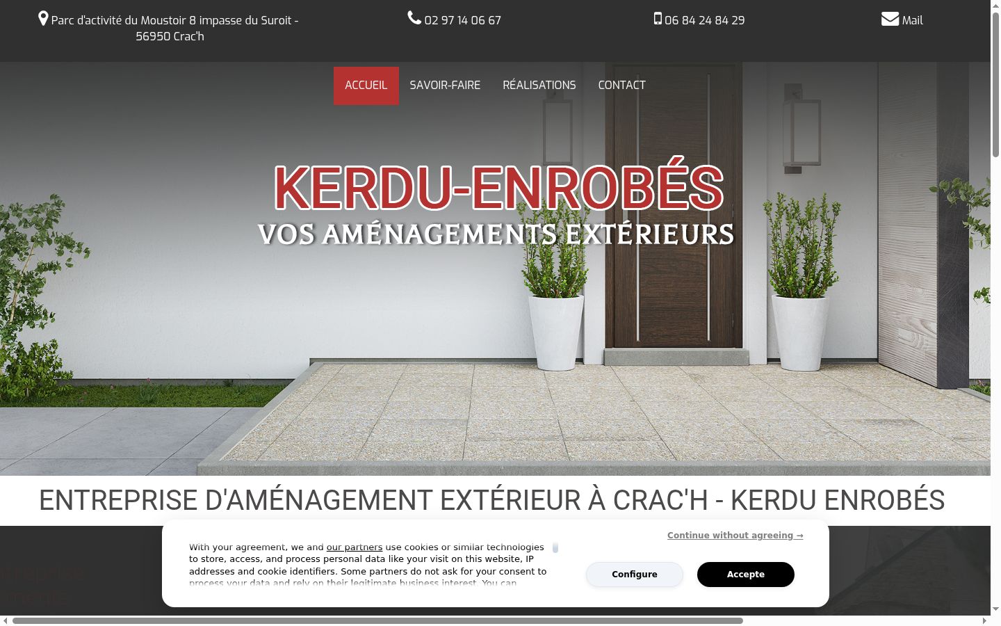 Screenshot tal-banner tal-kunsens muri qabel kwalunkwe interazzjoni