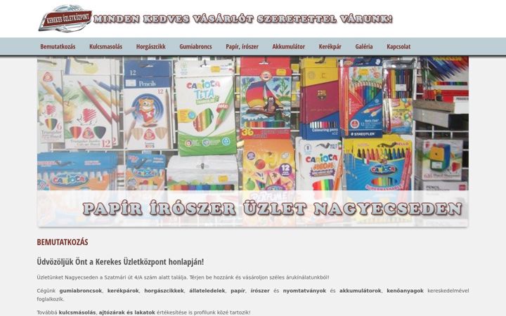 Screenshot of kerekesdepo.hu