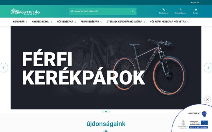 Screenshot of kerekparshop.com