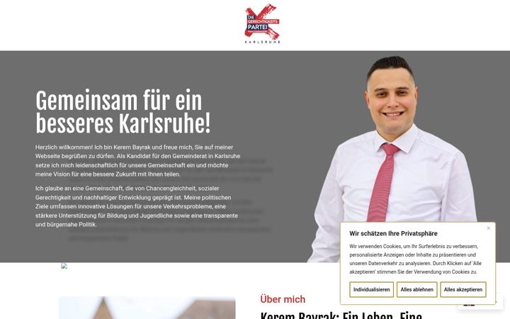 Screenshot of kerembayrak.com