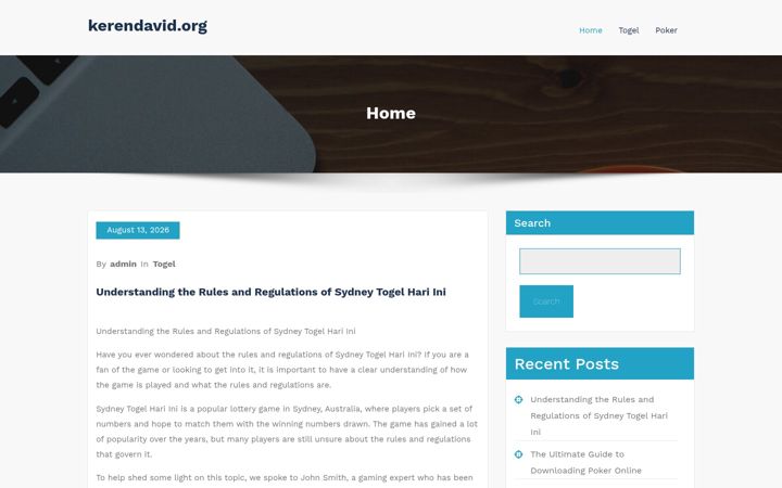 Screenshot of kerendavid.org