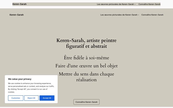 Screenshot of kerensarah.com