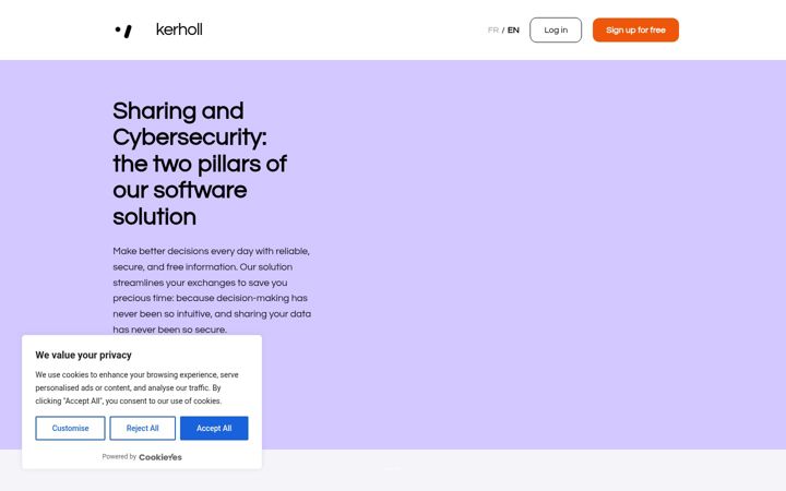 Screenshot of kerholl.com