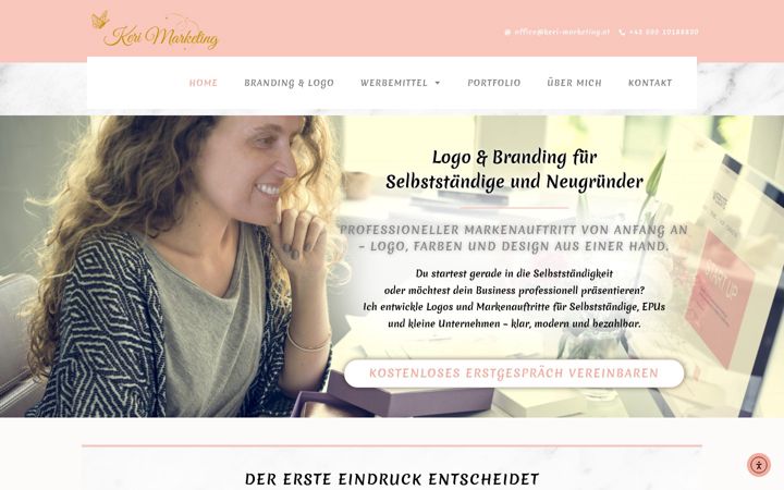 Screenshot of keri-marketing.at