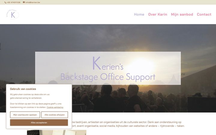 Screenshot of kerien.be