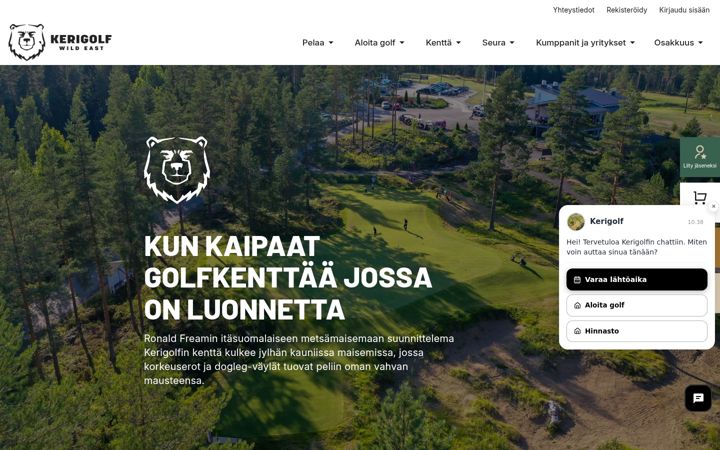 Screenshot of kerigolf.fi