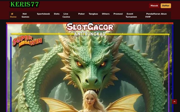 Screenshot of keris77.com