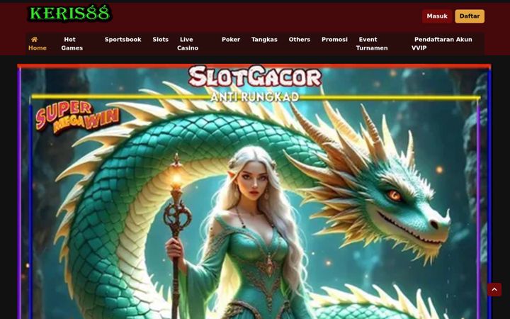 Screenshot of keris88.net