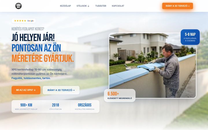 Screenshot of keritesfedlap.com
