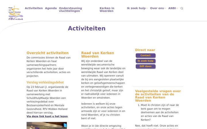 Screenshot of kerkeninwoerden.nl