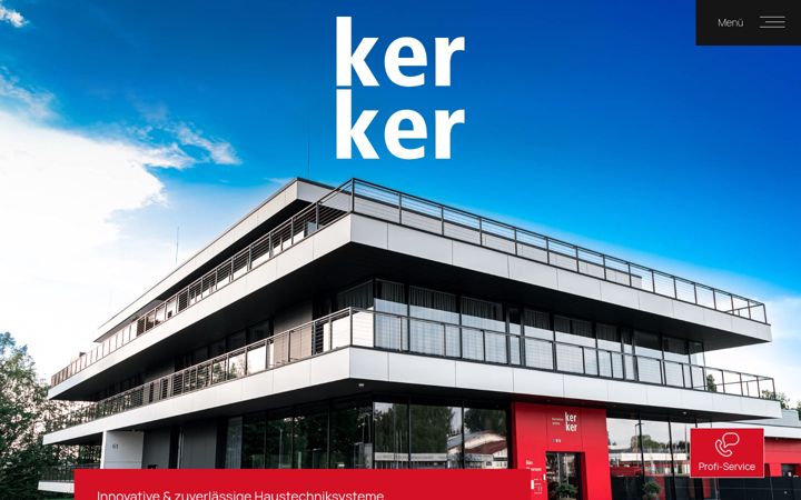Screenshot of kerker.de