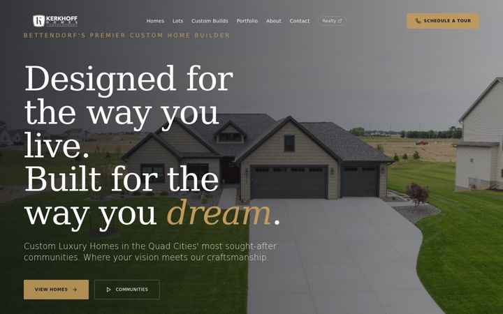 Screenshot of kerkhoffhomes.com
