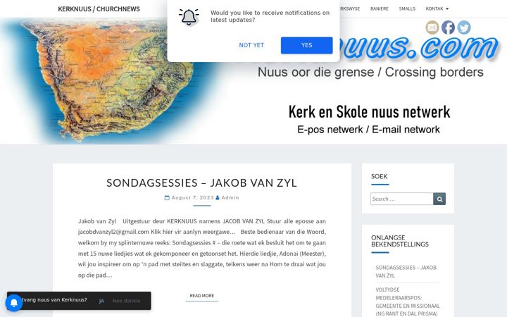 Screenshot of kerknuus.com