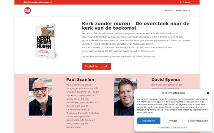 Snímek obrazovky kerkzondermuren.nl