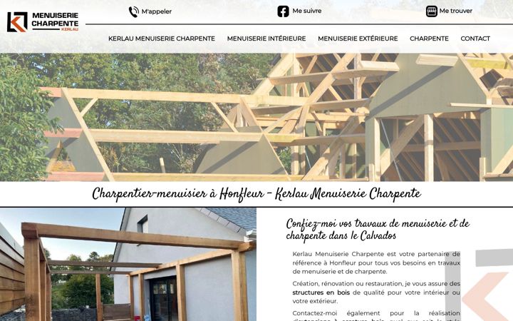 Screenshot of kerlau-menuiserie-charpente.fr