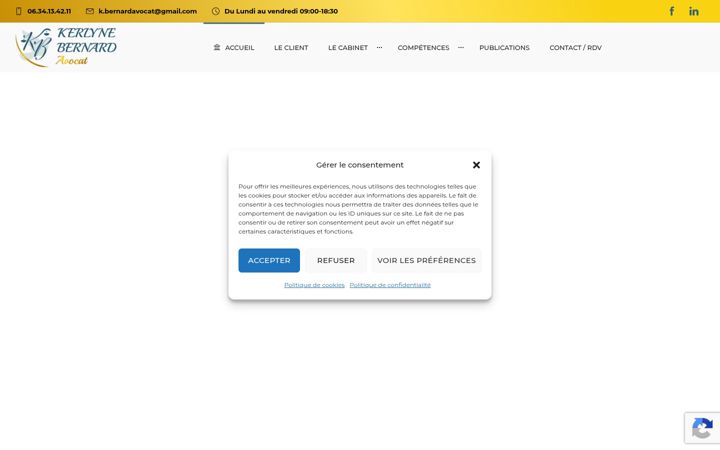 Screenshot of kerlynebernard.fr