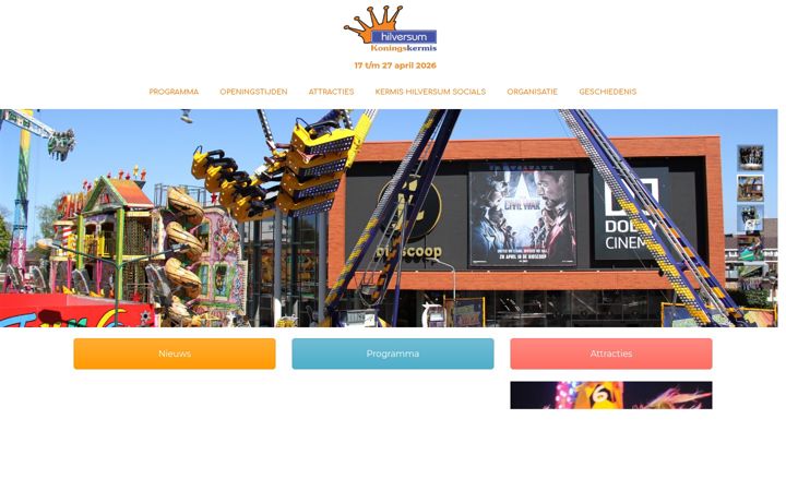 Screenshot of kermishilversum.nl
