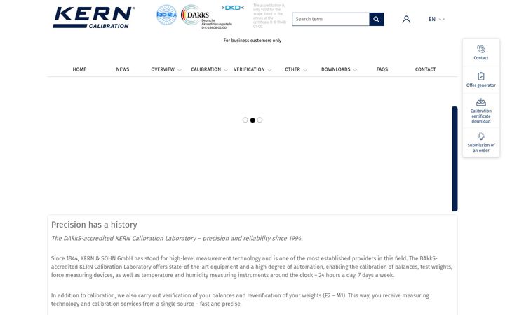 Screenshot of kern-lab.com