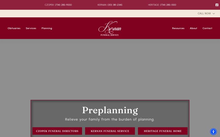 Screenshot of kernanfs.com