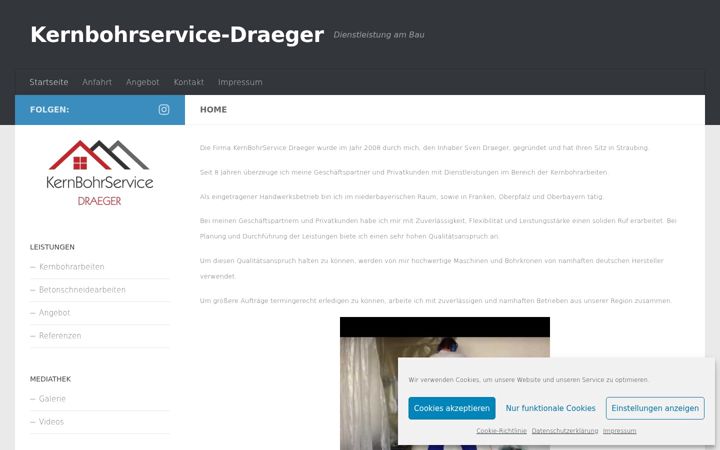 Screenshot of kernbohrservice-draeger.de