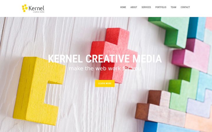 Screenshot of kernelcreativemedia.com